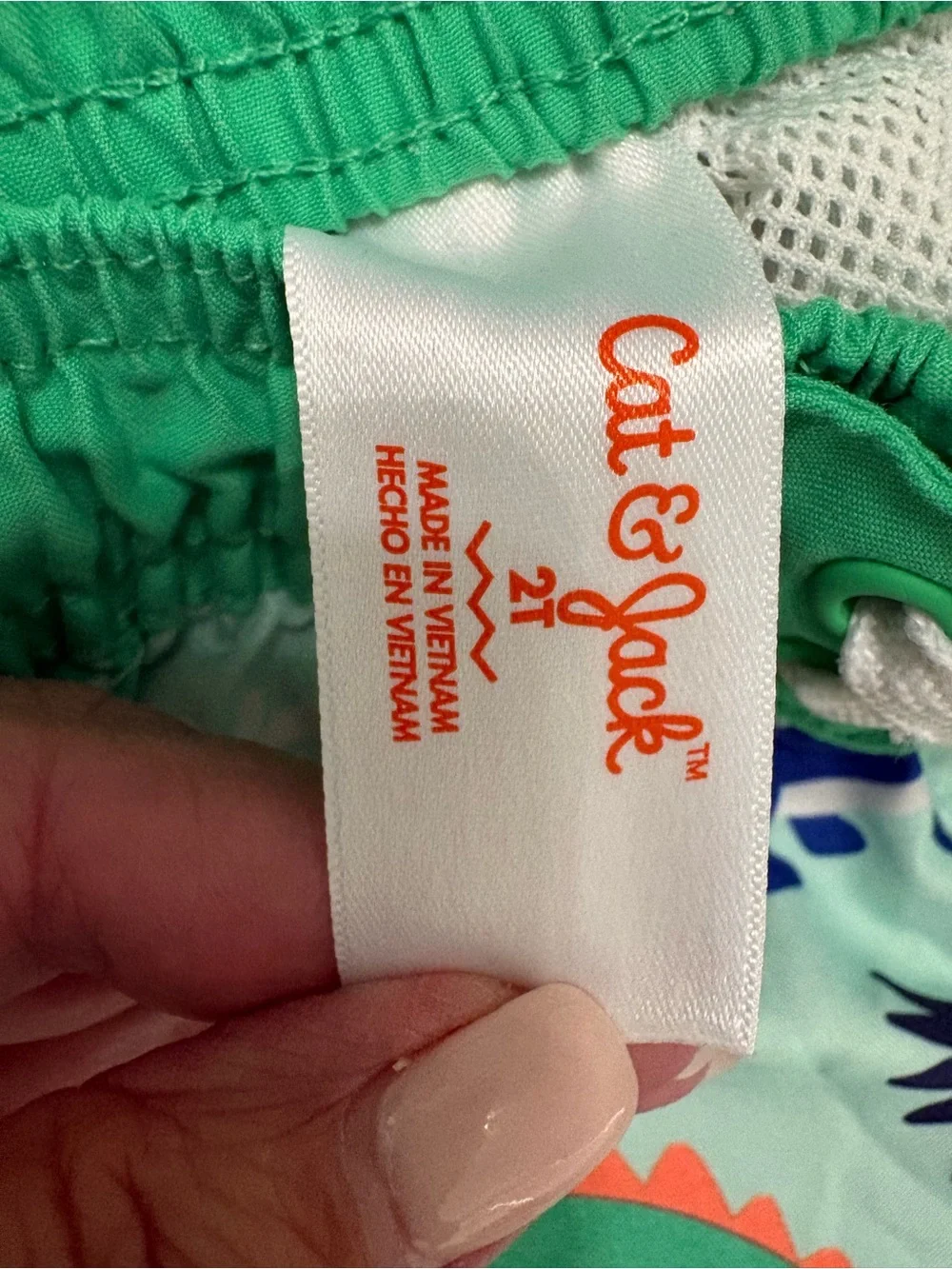 BOYS Navy, Aqua & Green Swim Trunks 3-Pack - Lifebuoy, Dino & Solid Styles